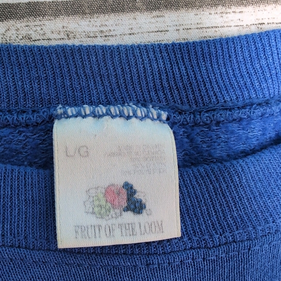 1992 Fruit Of The Loom Toronto Blue Jays World Champs Crew Neck Sweater Large - Picture 4 of 7